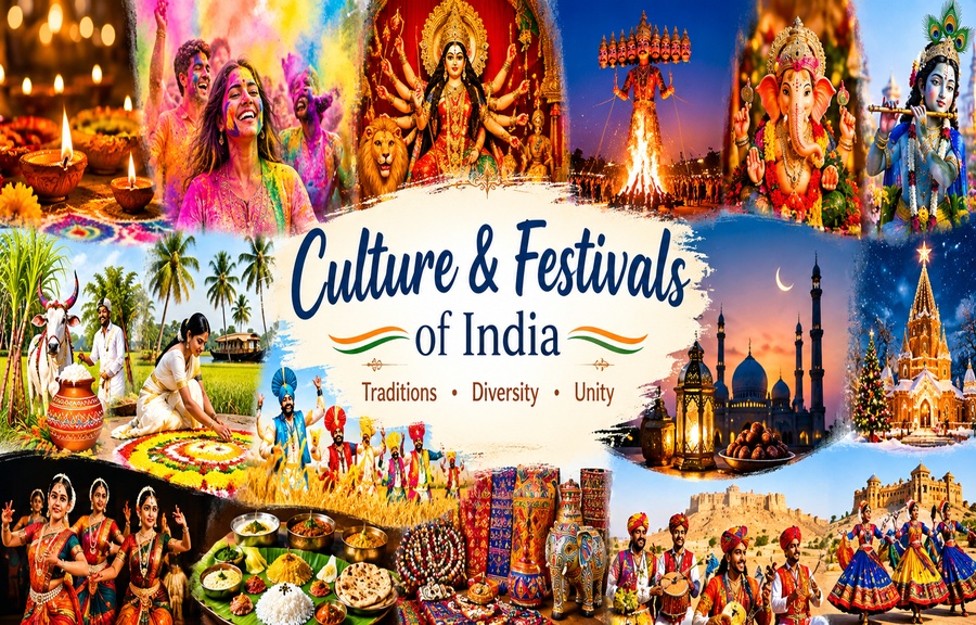 Indian culture and festivals, traditional celebrations and cultural heritage