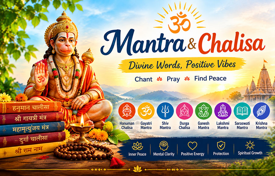 Authentic Hindu Mantras and Hanuman Chalisa for devotion, prayer and inner peace