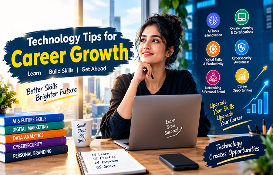 Technology tips for career growth, digital skills and professional development