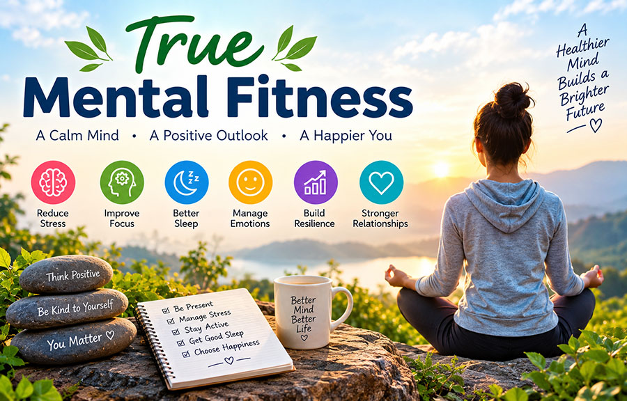 True Mental Fitness guide featuring Mahakal temple, Bhasma Aarti, and Shipra river ghats